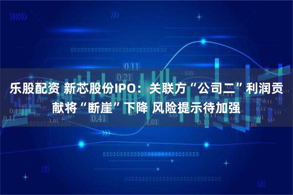 乐股配资 新芯股份IPO：关联方“公司二”利润贡献将“断崖”下降 风险提示待加强